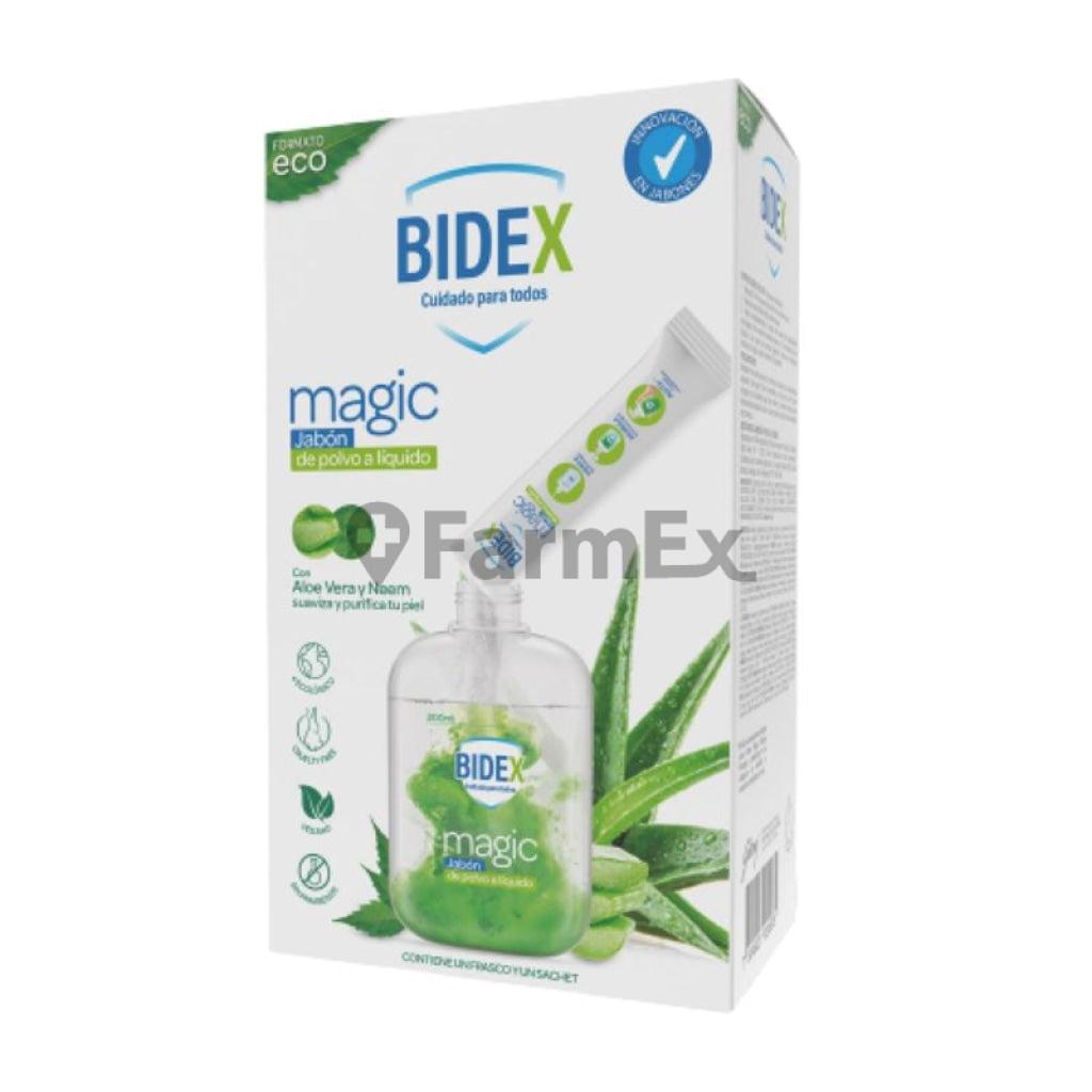 Bidex Jabón de polvo a liquido x 9 g + botella 200 ml Godrej